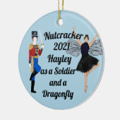 Nutkraker Ornament-Soldier- en Dragonfly-keramiek Keramisch Ornament (Links)