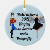 Nutkraker Ornament-Soldier- en Dragonfly-keramiek Keramisch Ornament (Achterkant)