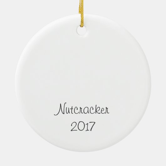 Nutkraker Ornament van Chinese thee (Achterkant)