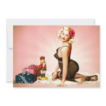 Nutkraker Pin-up Holiday Party Invitation