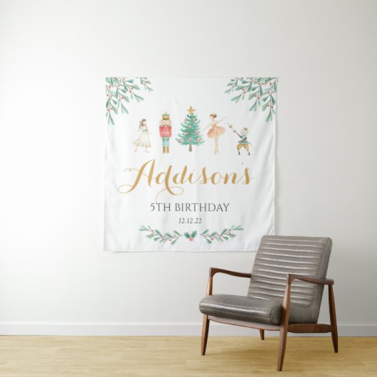 Nutkraker Poster, Nutkraker welkomstbord Wandkleed (In situ)