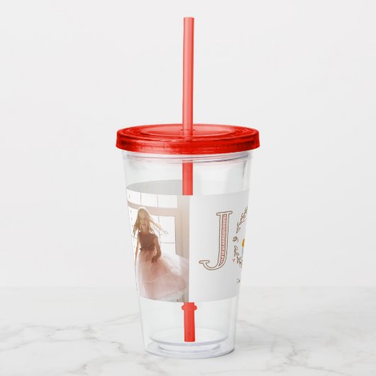 Nutkraker Prince Holiday Foto Acryl Drinkbeker (Voorkant)