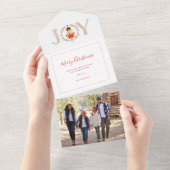 Nutkraker Prince Holiday Foto All In One Uitnodiging (Afscheurbaar)