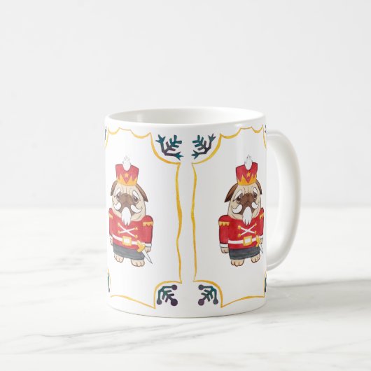 Nutkraker Pug Mok (Voorkant rechts)