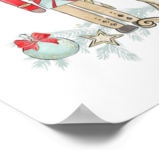 Nutkraker, rotspaard, bubbels poster (Hoek)