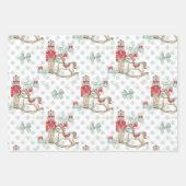 Nutkraker, rotspaard, kerstboom inpakpapier vel (Voorkant)