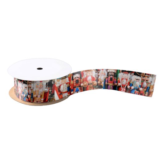 Nutkraker Satin Ribbon-kerstcadeaus Satijnen Lint (Spoel)