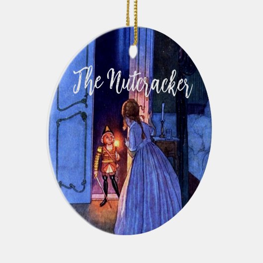 Nutkraker schilderen op persoonlijke kerstmis Keramisch Ornament (Rechts)