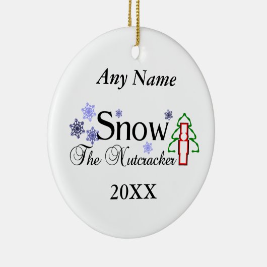 Nutkraker Snow Keramisch Ornament (Rechts)