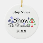 Nutkraker Snow Keramisch Ornament (Voorkant)