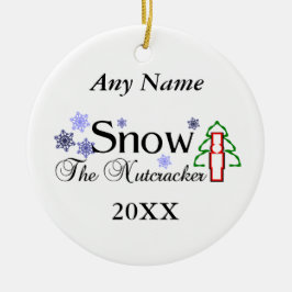 Nutkraker Snow Keramisch Ornament