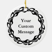 Nutkraker Snow Keramisch Ornament (Achterkant)