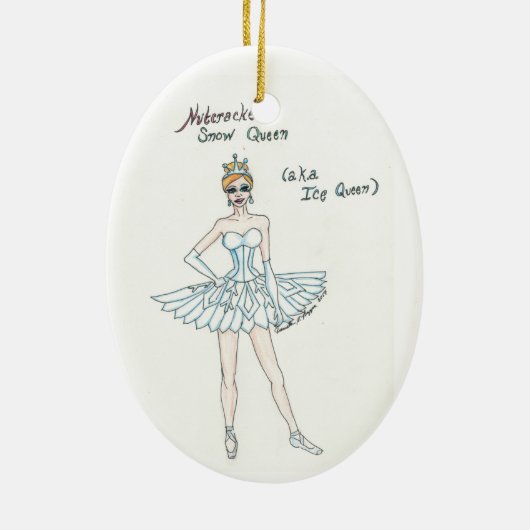 Nutkraker Snow Queen Ornament (Achterkant)