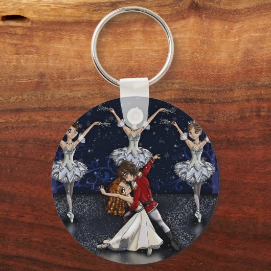 Nutkraker Snowflakes Sleutelhanger (Voorkant)