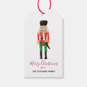 Nutkraker soldaat Merry Kerstry Cadeaulabel (Voorkant)