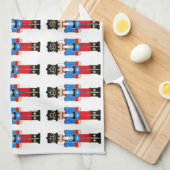 Nutkraker Soldaat Xmas keukenhanddoek 16 x 24 inch (Quarter Fold)