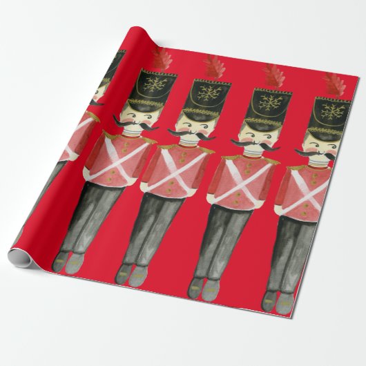 Nutkraker Soldaten Cadeaupapier (Uitgerold)