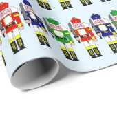 Nutkraker Soldaten Kerstmis Cadeaupapier (Rol Hoek)