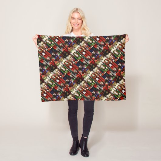 Nutkraker Soldaten Kerstmis Fleece Deken (In situ)