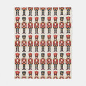 Nutkraker Soldaten Kerstmis Fleece Deken (Voorkant)