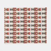 Nutkraker Soldaten Kerstmis Fleece Deken (Voorkant (Horizontaal))