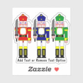 Nutkraker Soldaten Kerstmis Sticker (Vel)