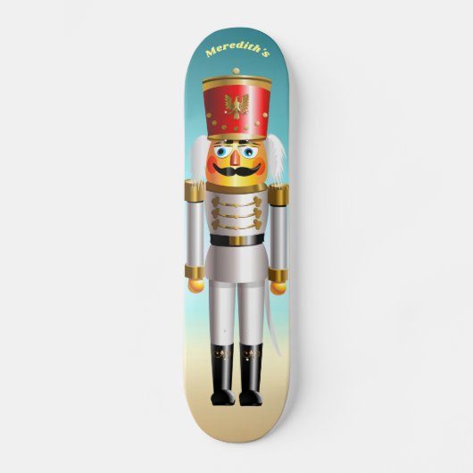 Nutkraker Speelgoed Soldaat in Hussar Uniform Persoonlijk Skateboard (Voorkant)