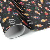 Nutkraker Speelgoed Soldaten gepersonaliseerd kers Cadeaupapier (Rol Hoek)