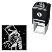 Nutkraker Speelgoed Soldier in Magenta Zelfinktende Stempel (In situ)