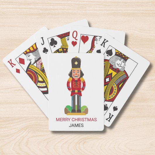 Nutkraker Speelgoed Soldier Kerstmis - Gepersonali Pokerkaarten