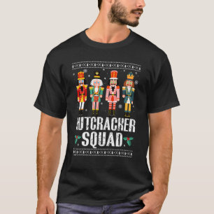 Nutkraker Squad Funny Kerstmis Pajama Holiday Ba T-shirt