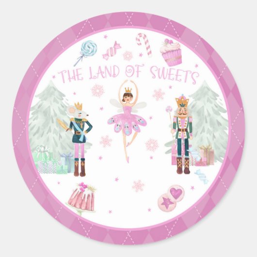 Nutkraker Sticker - Het land van zoet (Voorkant)