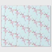 Nutkraker Sugar Plum Fairy Ballerina Duck Egg Cadeaupapier (Vlak)