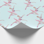 Nutkraker Sugar Plum Fairy Ballerina Duck Egg Cadeaupapier (Hoek)