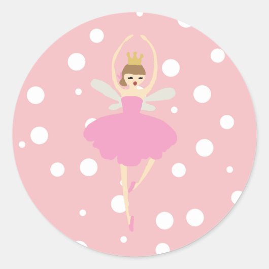 Nutkraker Sugar Plum Fairy Classic Round Sticker (Voorkant)