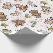 Nutkraker Sugar Plum Fairy Treatment Gingerbrood Cadeaupapier (Hoek)