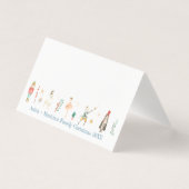 Nutkraker Tekens Tabel Zitplaatskaart Visitekaartje (Voorkant)