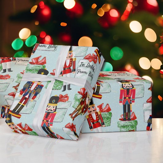 Nutkraker Toevoegen aan en van Names Wrapping Pape Cadeaupapier