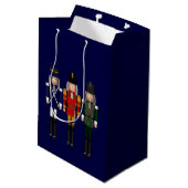 Nutkraker Trio, Blue-GIFT BAG M Medium Cadeauzakje (Achterkant Gekanteld)