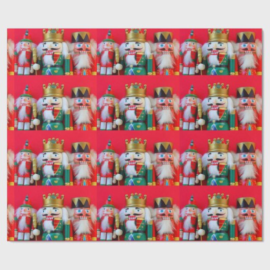 Nutkraker trio cadeaupapier (Vlak)