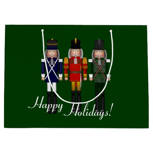 Nutkraker Trio, Green-GIFT BAG L Large Cadeautasje (Voorkant)