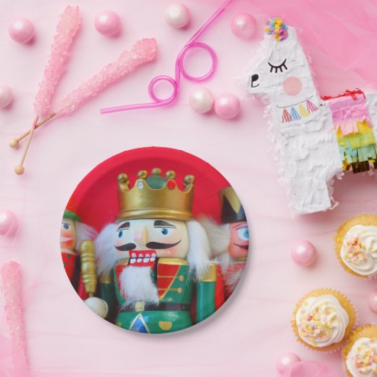 Nutkraker trio papieren bordje (Feest)