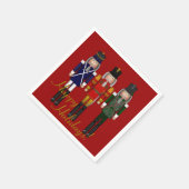 Nutkraker Trio-Red-PAPER PARTY NAPKINS Servetten (Hoek)