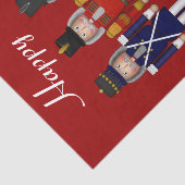 Nutkraker Trio-Red-Tissue Wrapping Paper Tissuepapier (Detail)