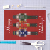 Nutkraker Trio-Red-Tissue Wrapping Paper Tissuepapier (Craft)