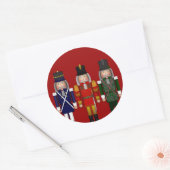 Nutkraker Trio, Rood-ROND STICKERS (Envelop)