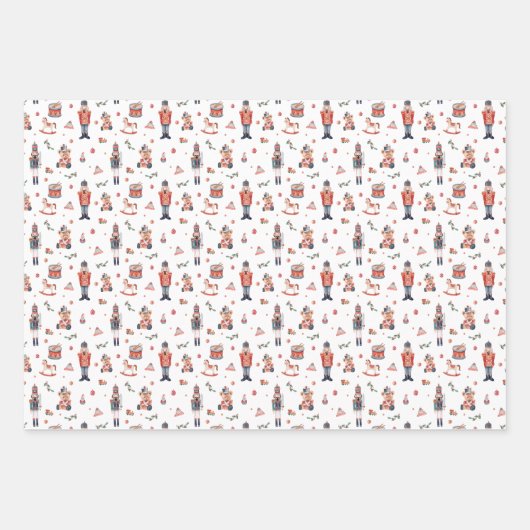 Nutkraker vakantiekreep inpakpapier vel (Voorkant 3)