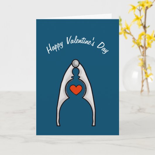 Nutkraker Valentijnsdag Card Kaart (Gele Bloem)