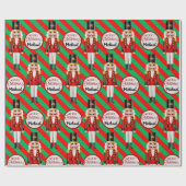 Nutkraker Voeg de naam van de geadresseerde kersts Cadeaupapier (Vlak)