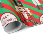 Nutkraker Voeg de naam van de geadresseerde kersts Cadeaupapier (Rol Hoek)